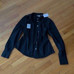 Lovers + Friends Black Button Down Shirt